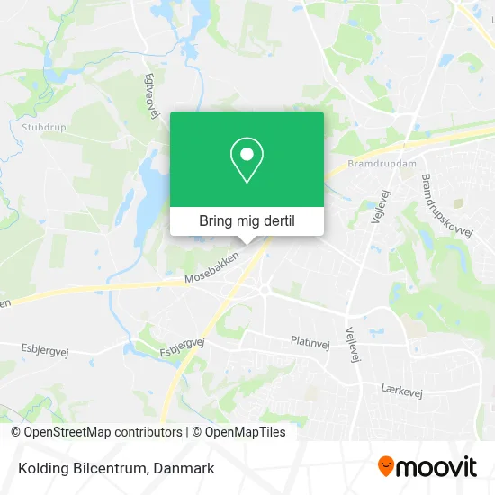 Kolding Bilcentrum kort