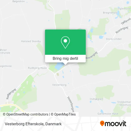 Vesterborg Efterskole kort