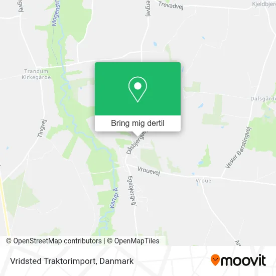 Vridsted Traktorimport kort