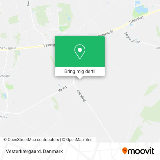 Vesterkærgaard kort