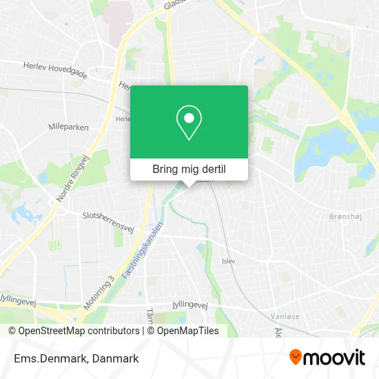 Ems.Denmark kort