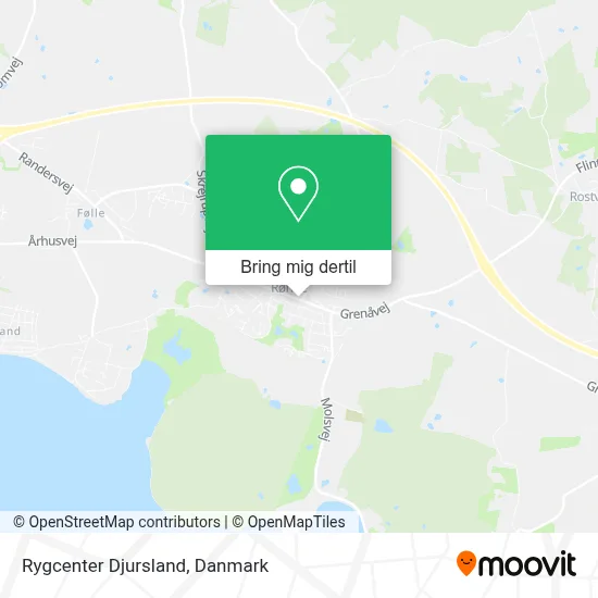 Rygcenter Djursland kort