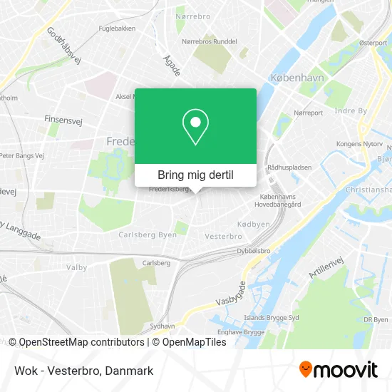 Wok - Vesterbro kort