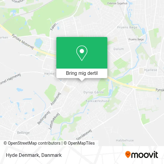 Hyde Denmark kort