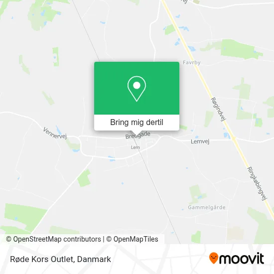 Røde Kors Outlet kort
