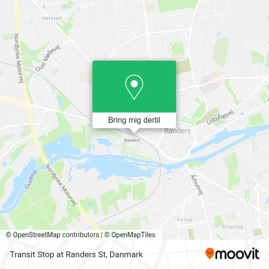 Transit Stop at Randers St kort