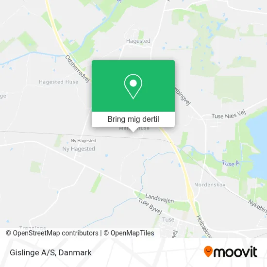Gislinge A/S kort