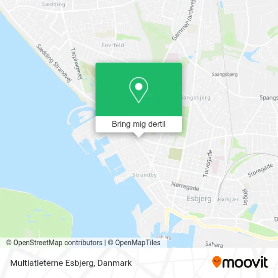Multiatleterne Esbjerg kort