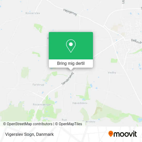 Vigerslev Sogn kort