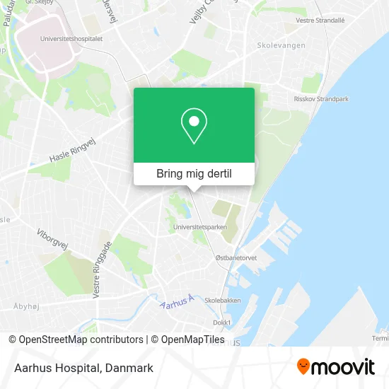 Aarhus Hospital kort