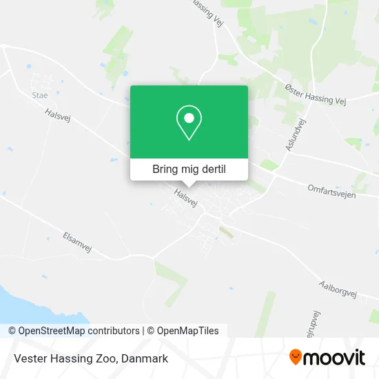 Vester Hassing Zoo kort