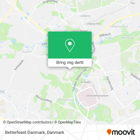 Betterfeast Danmark kort