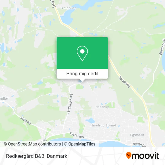 Rødkærgård B&B kort