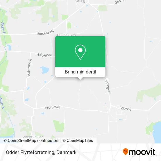 Odder Flytteforretning kort