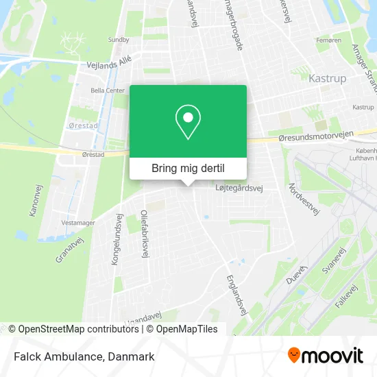 Falck Ambulance kort
