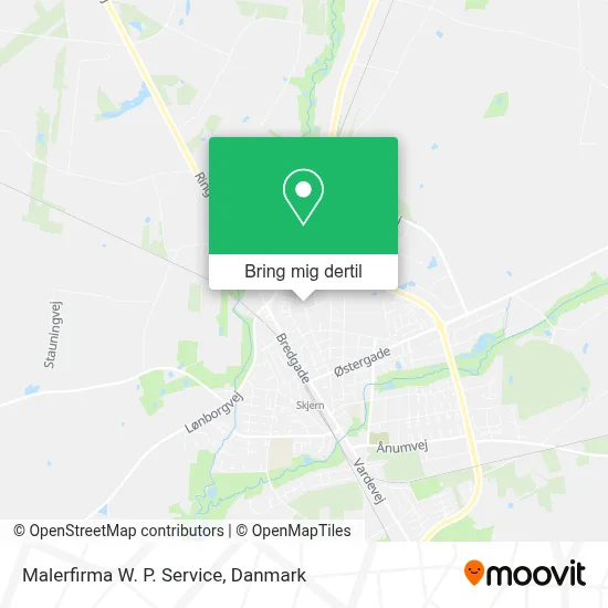 Malerfirma W. P. Service kort