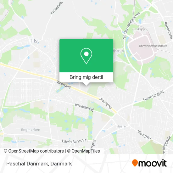 Paschal Danmark kort
