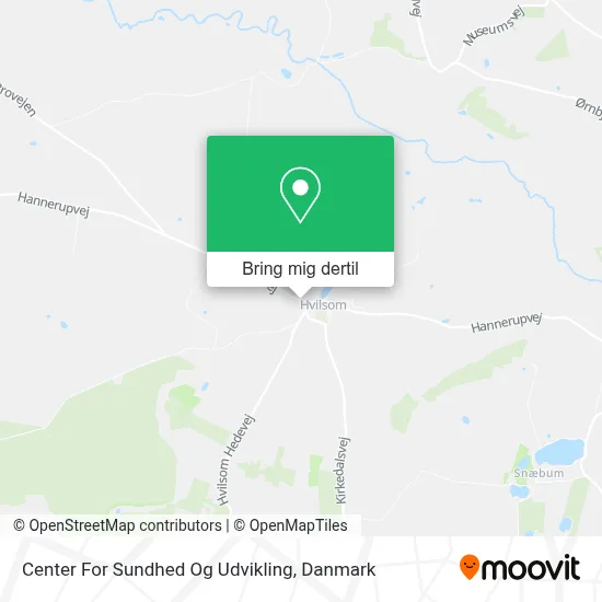 Center For Sundhed Og Udvikling kort