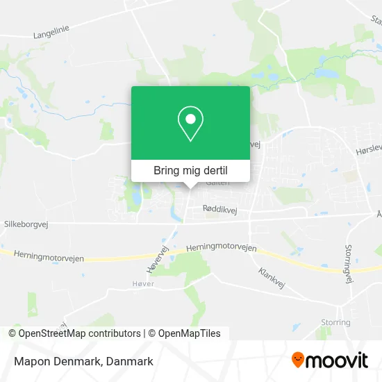 Mapon Denmark kort