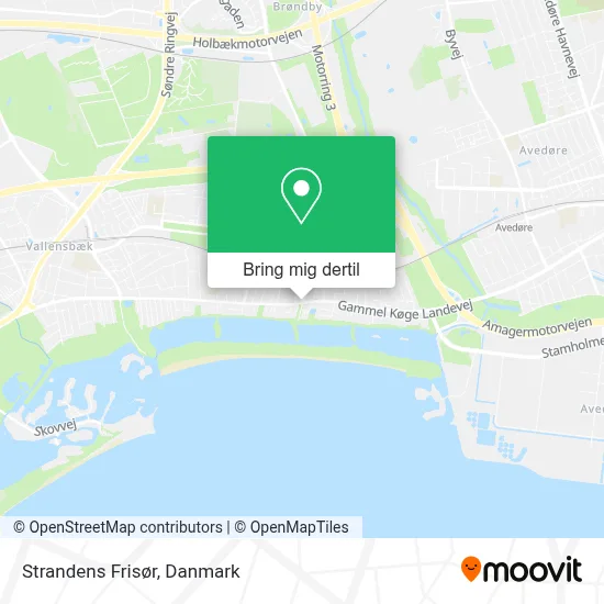 Strandens Frisør kort