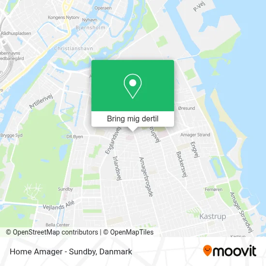 Home Amager - Sundby kort
