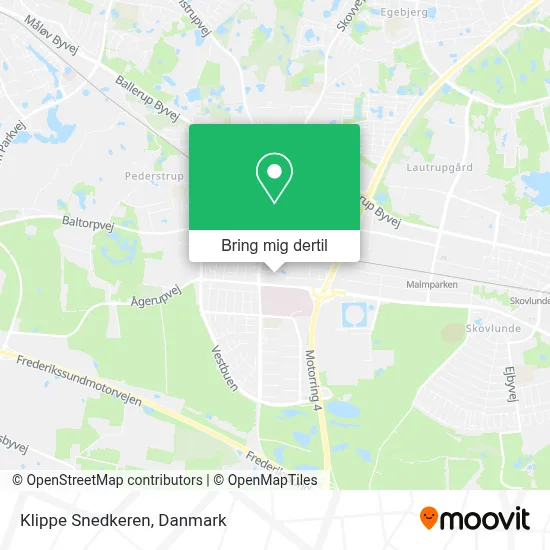 Klippe Snedkeren kort
