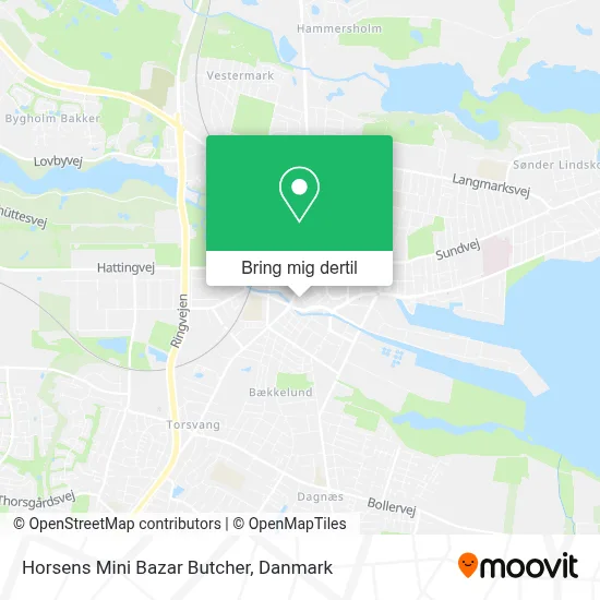 Horsens Mini Bazar Butcher kort