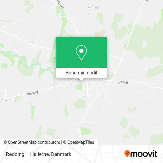Rødding – Hallerne kort