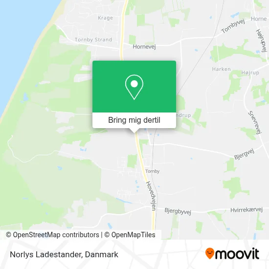Norlys Ladestander kort