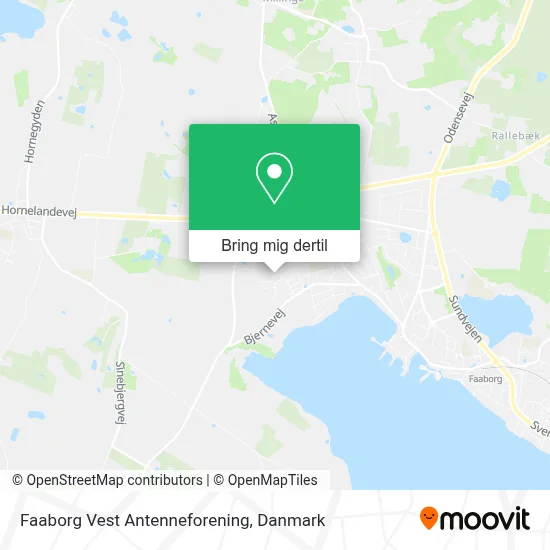 Faaborg Vest Antenneforening kort