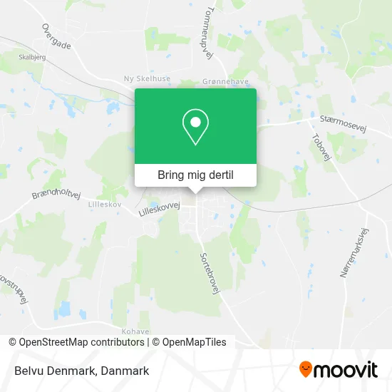 Belvu Denmark kort