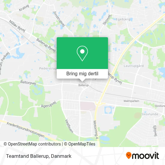 Teamtand Ballerup kort