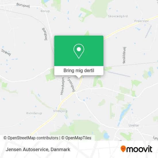 Jensen Autoservice kort