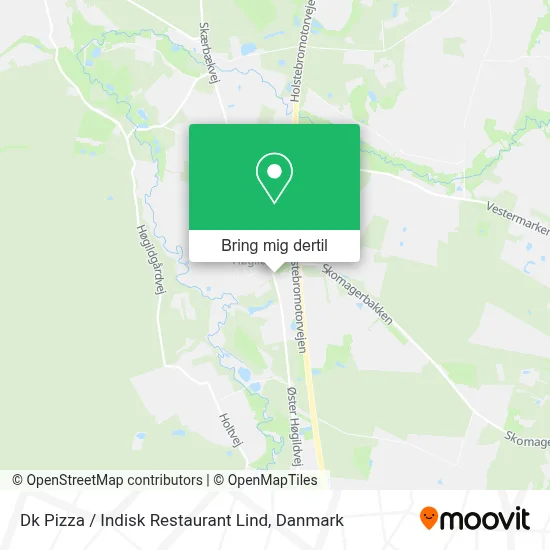Dk Pizza / Indisk Restaurant Lind kort