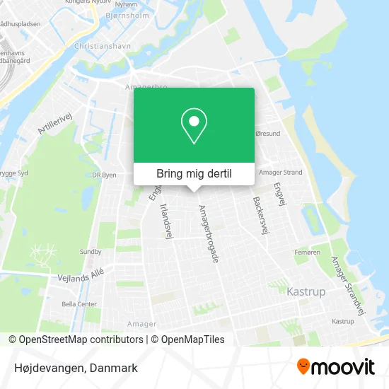 Højdevangen kort