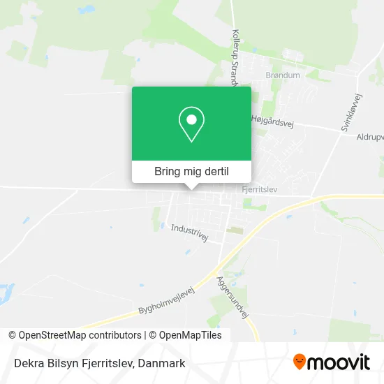 Dekra Bilsyn Fjerritslev kort
