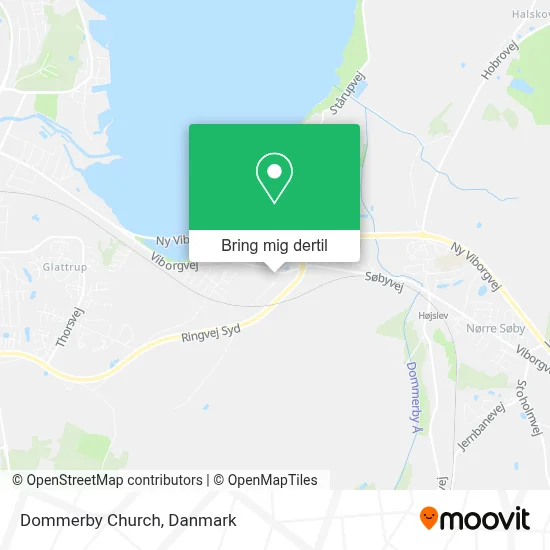 Dommerby Church kort