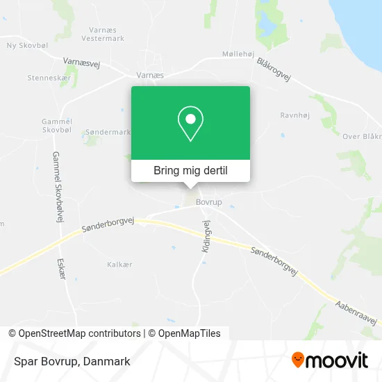 Spar Bovrup kort