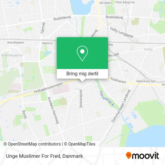 Unge Muslimer For Fred kort