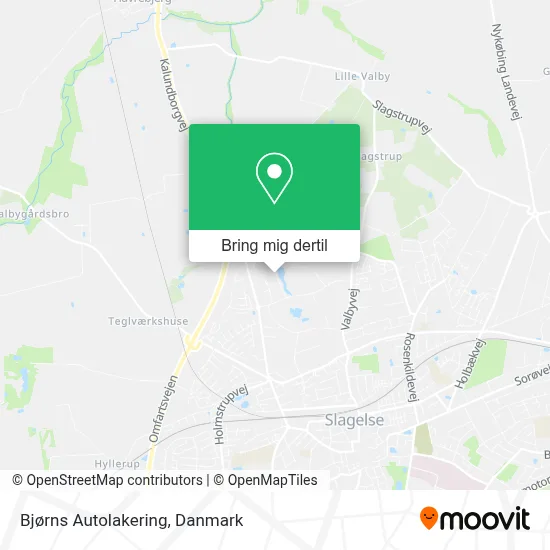 Bjørns Autolakering kort
