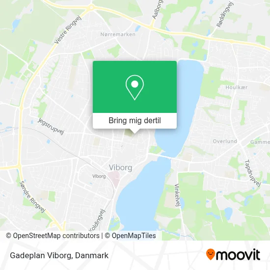 Gadeplan Viborg kort