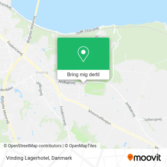 Vinding Lagerhotel kort