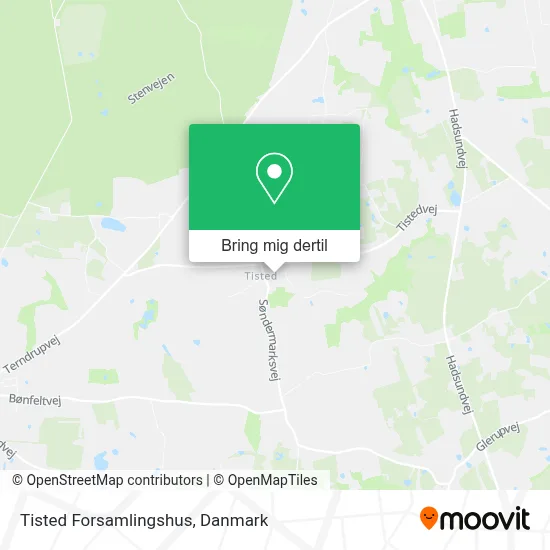 Tisted Forsamlingshus kort