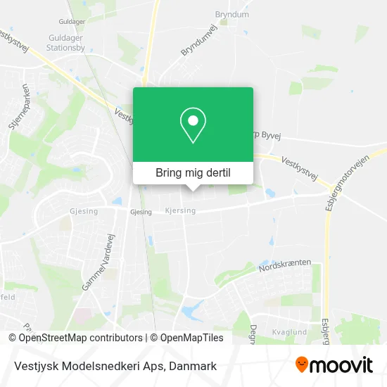 Vestjysk Modelsnedkeri Aps kort