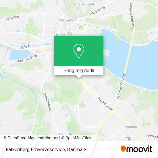 Falkenberg Erhvervsservice kort