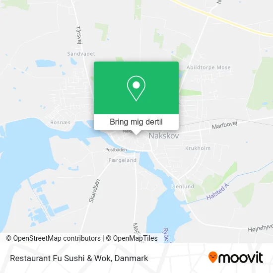 Restaurant Fu Sushi & Wok kort