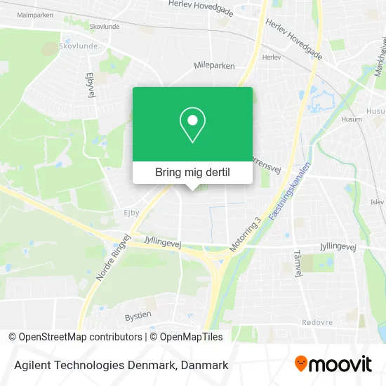 Agilent Technologies Denmark kort
