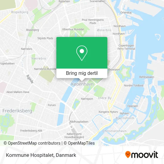 Kommune Hospitalet kort
