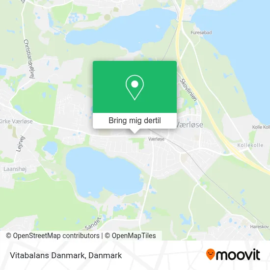 Vitabalans Danmark kort