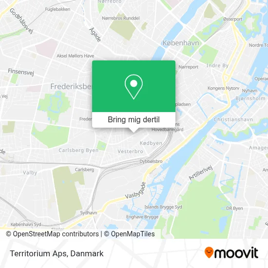 Territorium Aps kort